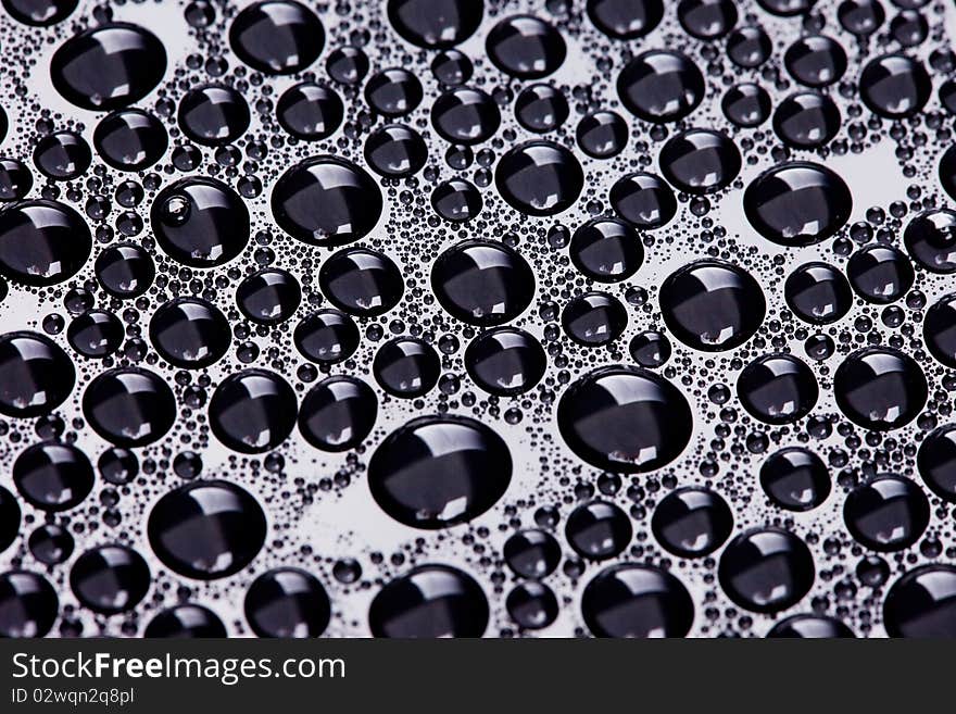 Many water drops for background