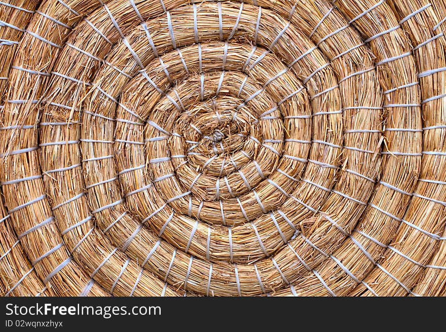 Background Weaving Of Straw