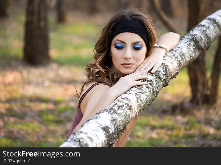 Girl In A Birchwood