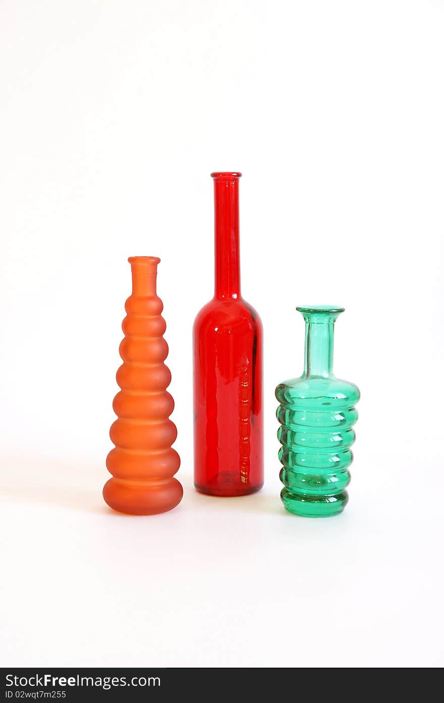 Color Glass Vase