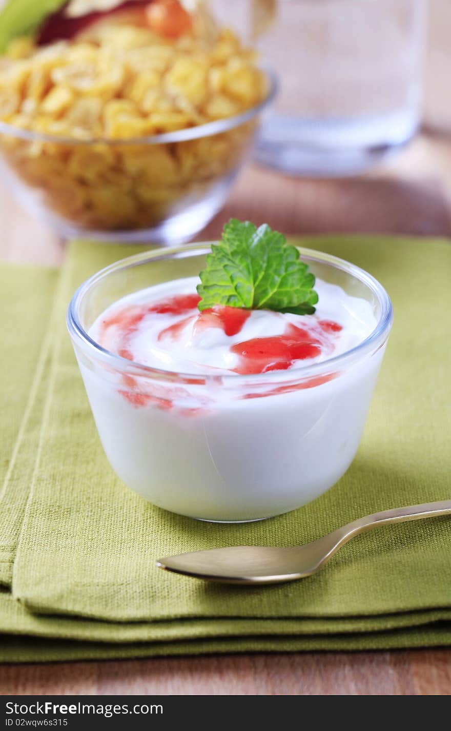 Bowl of yogurt