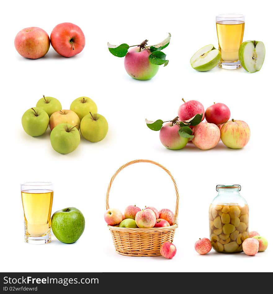 Set of apples