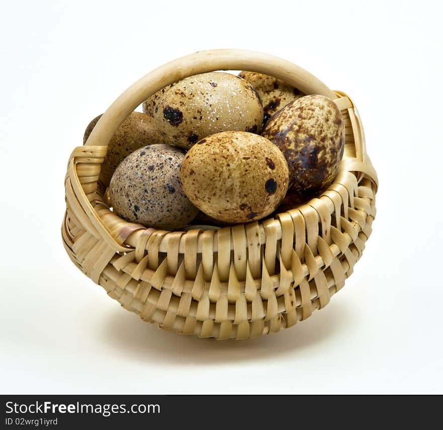 Quail Eggs In The Basket