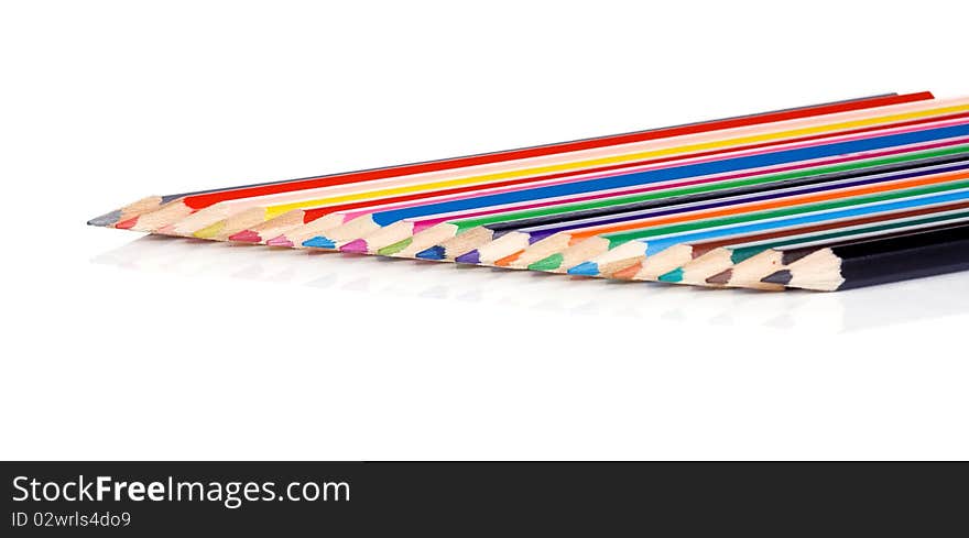 Colour Pencils Isolated On White