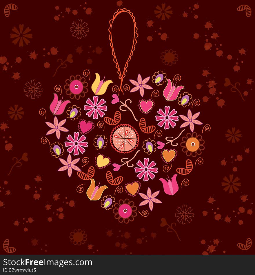 Abstract floral background