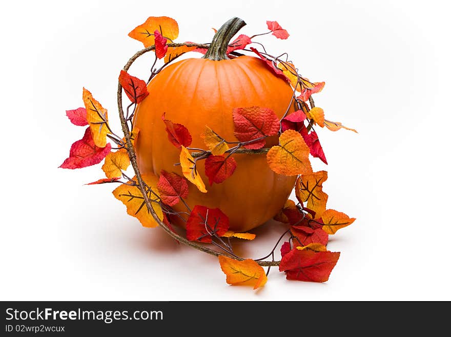 Ivy Covered Pumpkin