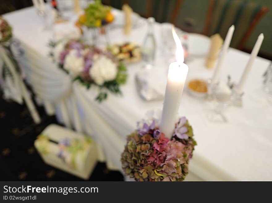 Table setting before a wedding. Table setting before a wedding