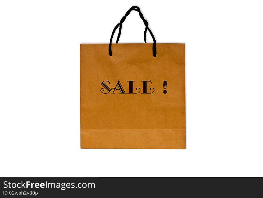 Brown Paper Shopping Bag