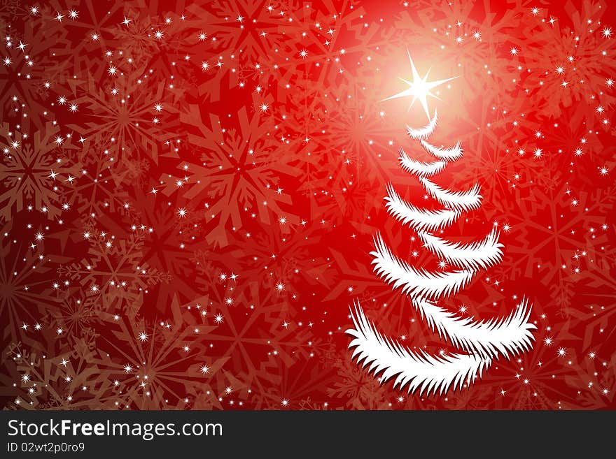 Graphic illustration of Christmas Tree