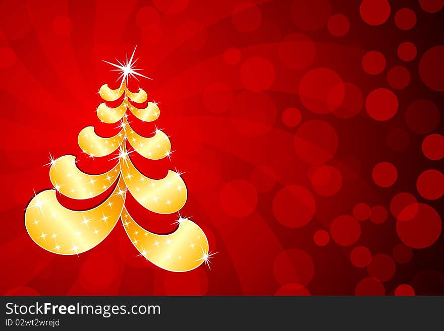 Graphic illustration of Christmas Tree