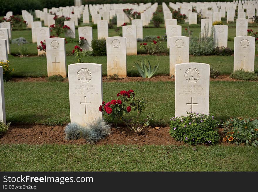 Commonwealth soldiers memorial cemetery Souda Crete