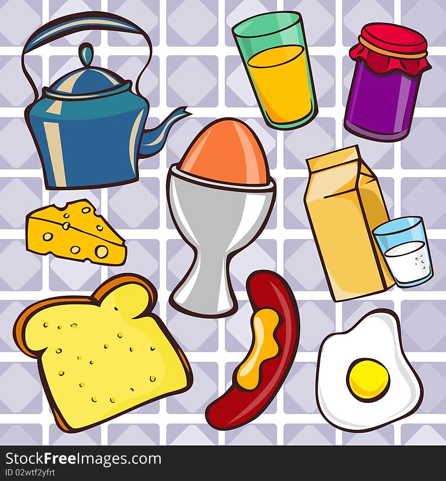 Breakfast icons