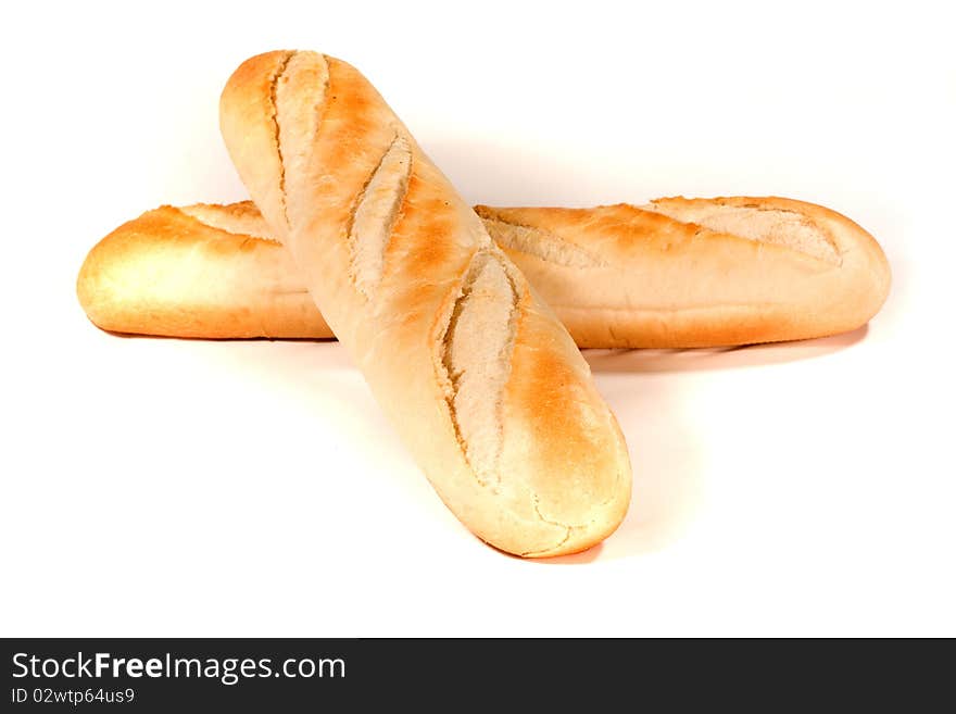 Bread isolated at white background