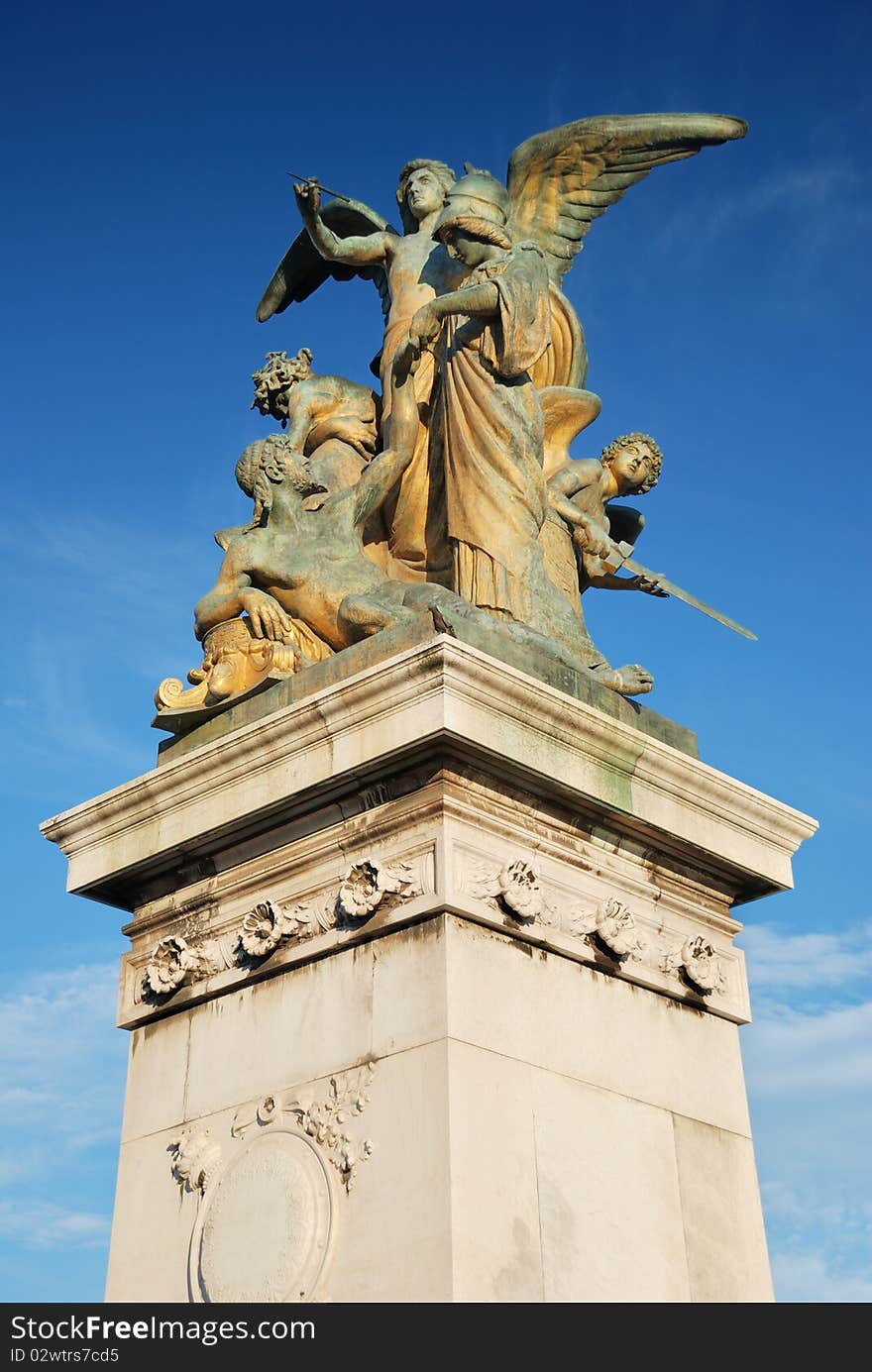 Detail of the Monument of Victor Emmanuel II (Altar of the Fatherland) in Roma, Italy. Detail of the Monument of Victor Emmanuel II (Altar of the Fatherland) in Roma, Italy.