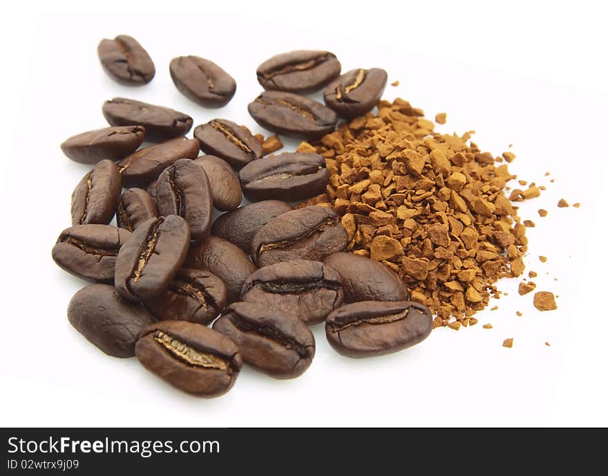 Coffee grain and soluble