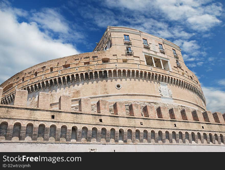 The Sant Angelo Castle in Rome, Italy. The Sant Angelo Castle in Rome, Italy.