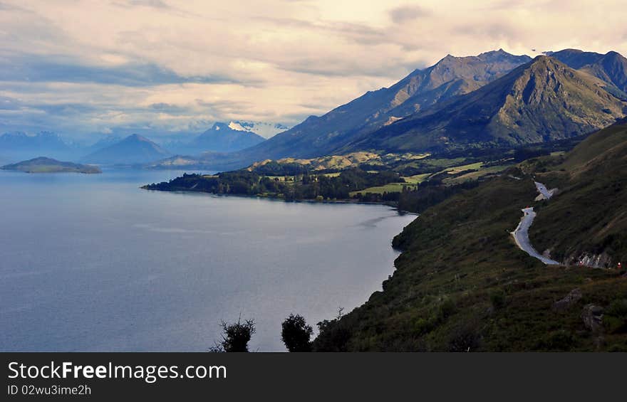 Eyre mountains near Queenstown, New Zealand