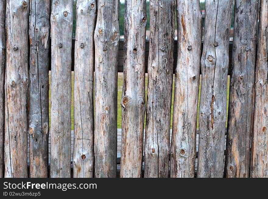 Wooden fence