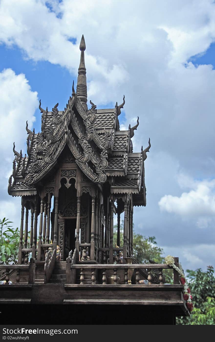 Shrine of the household god, Thailand. Shrine of the household god, Thailand