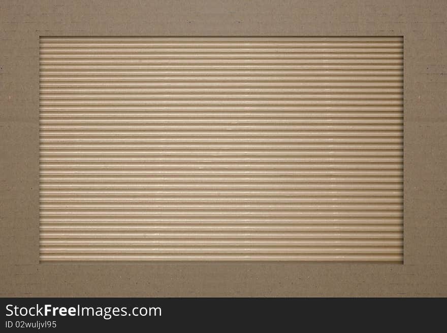 Brown corrugated cardboard