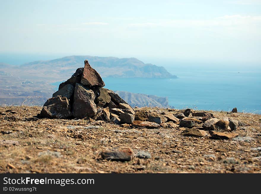 Stones in mountains