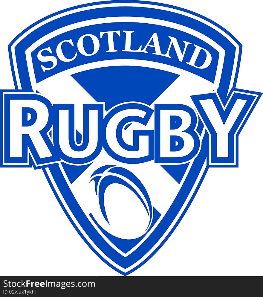 Rugby Ball Shield Scotland