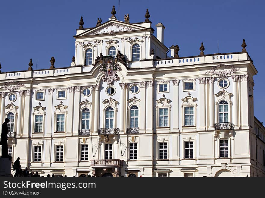 Colorful Prague gothic Castle on the River Vltava