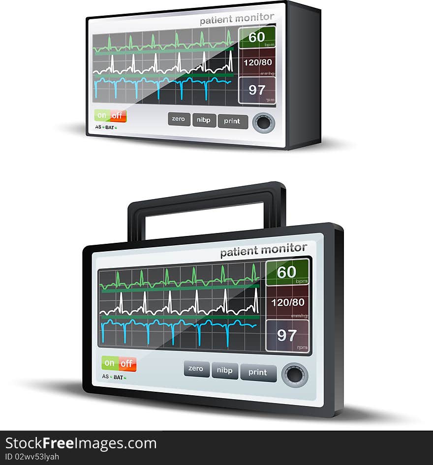 2 varieties of 3D Heartbeat monitor system