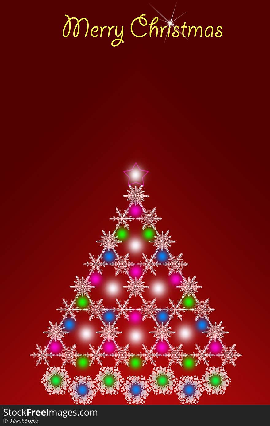 Abstract Christmas tree