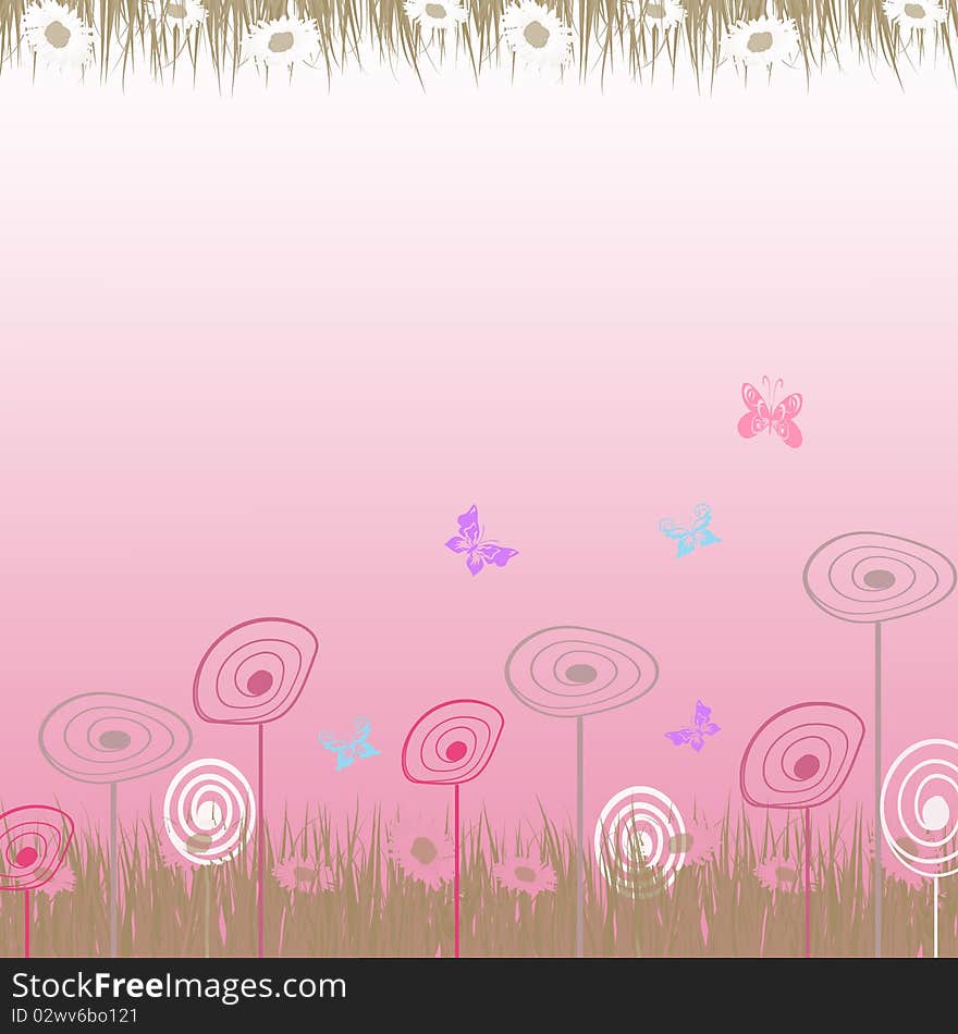 Beautiful abstract floral background