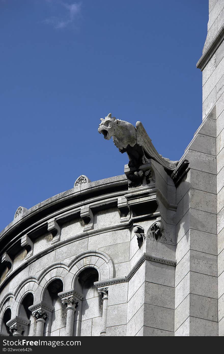 Gargoyle on Basilica of the Sacre Coeur