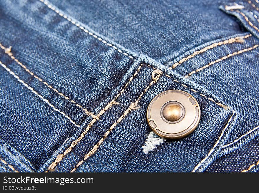 Denim texture blue with buttons and stitching