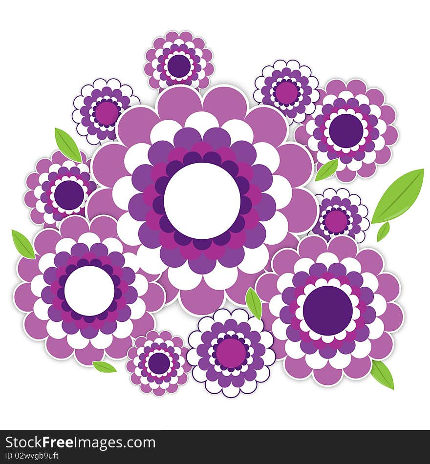 Illustration of flower texture on white background. Illustration of flower texture on white background