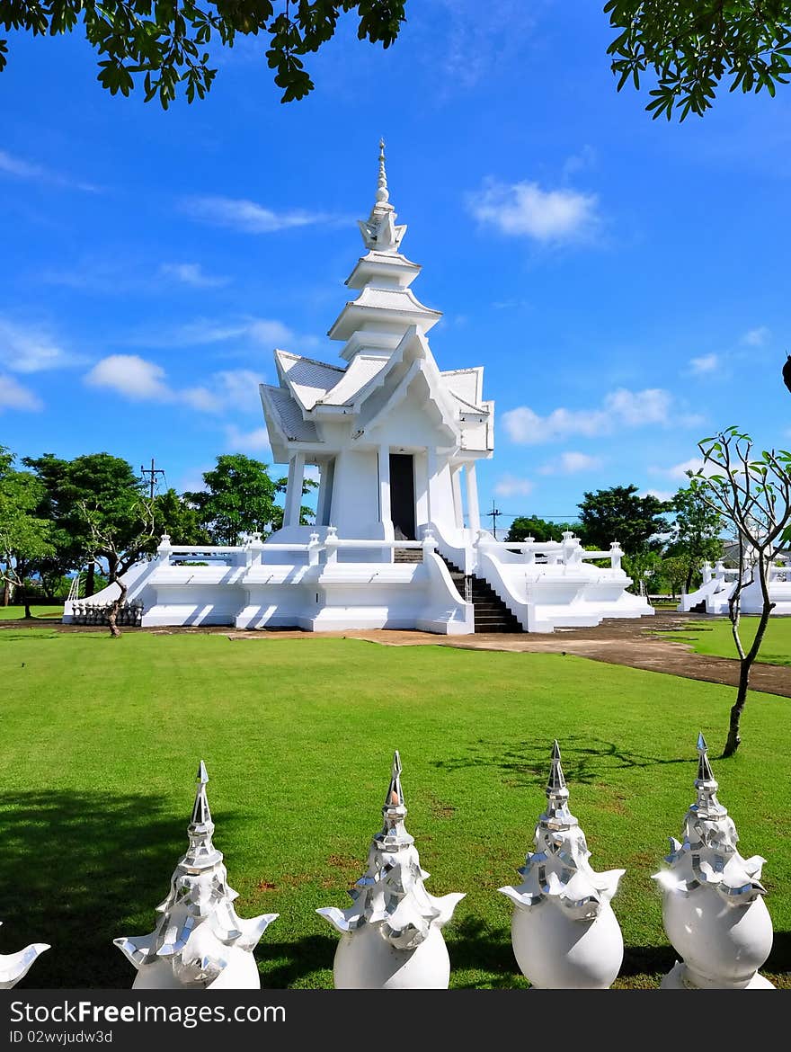 Pavilion Of Wat Rong Khun Temple