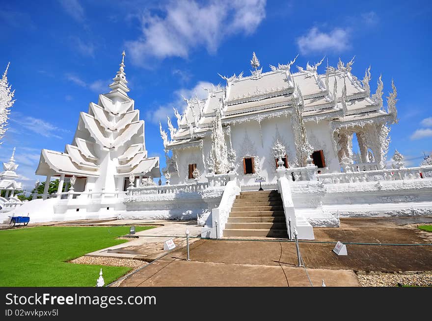 Main chapel of Wat Rong Khun temple