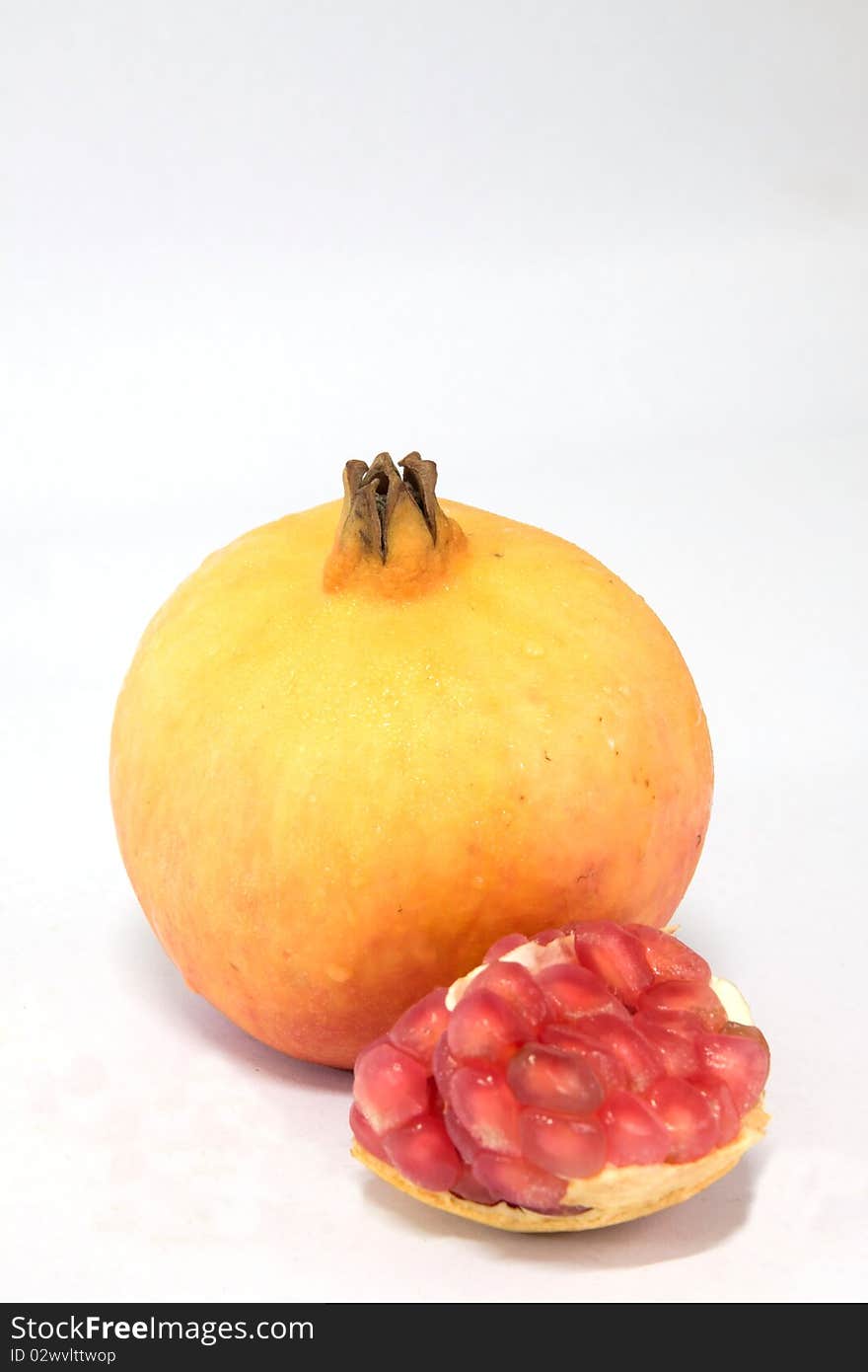 Pomegranate Fruits Yellow.