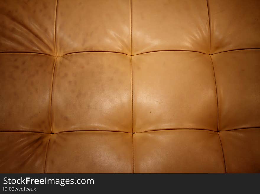 Leather chair.