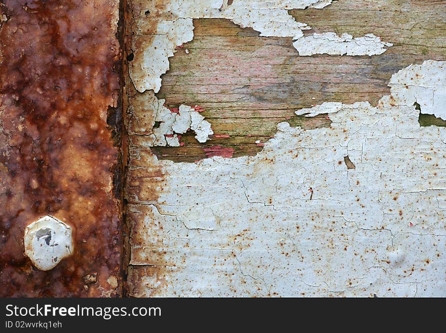 Rusty ship background texture