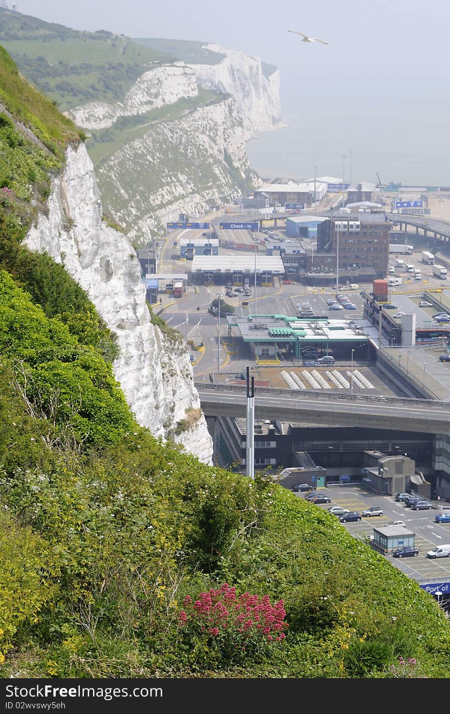 English infrastructure and white cliffs