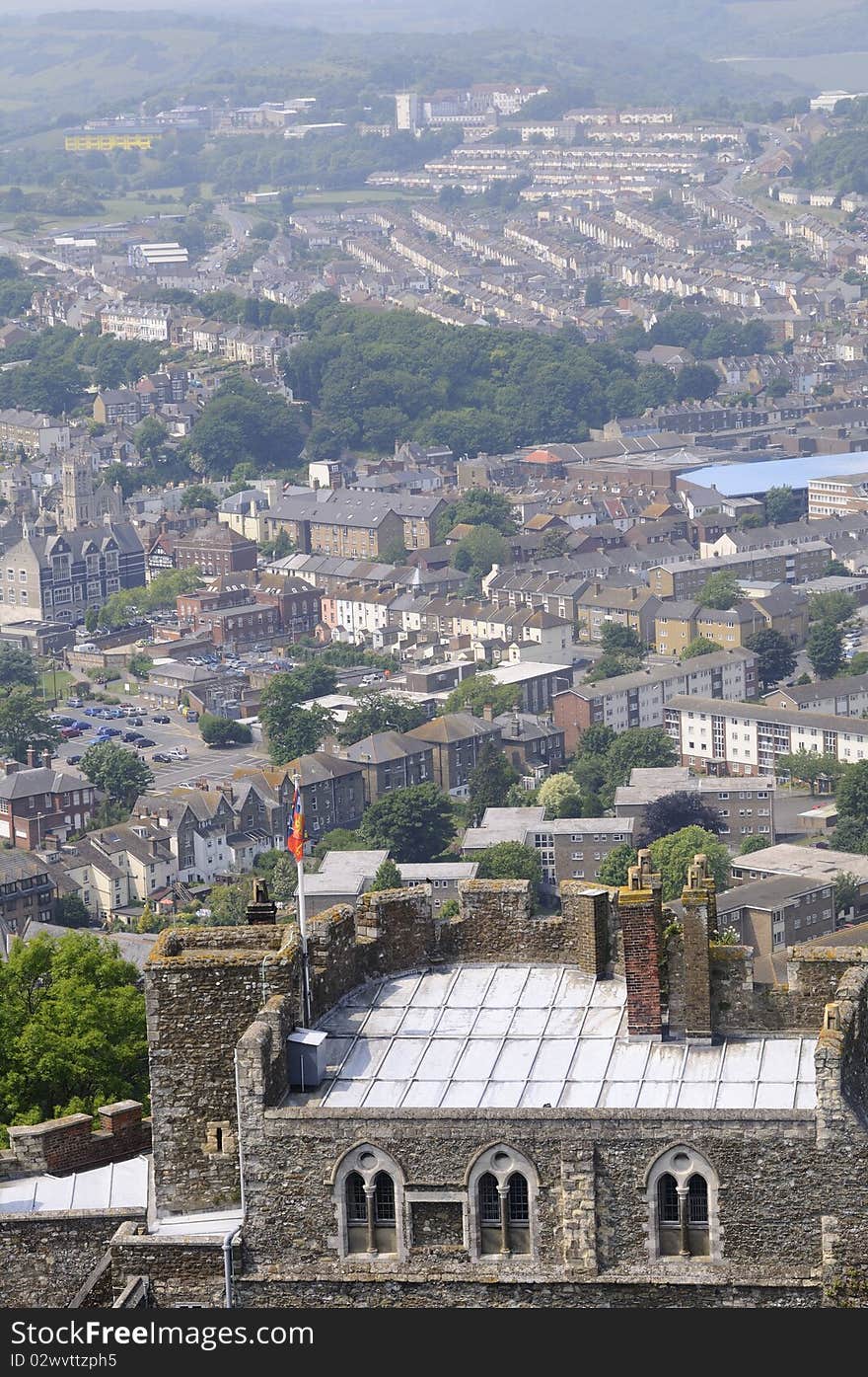 Aerial View With Constructions