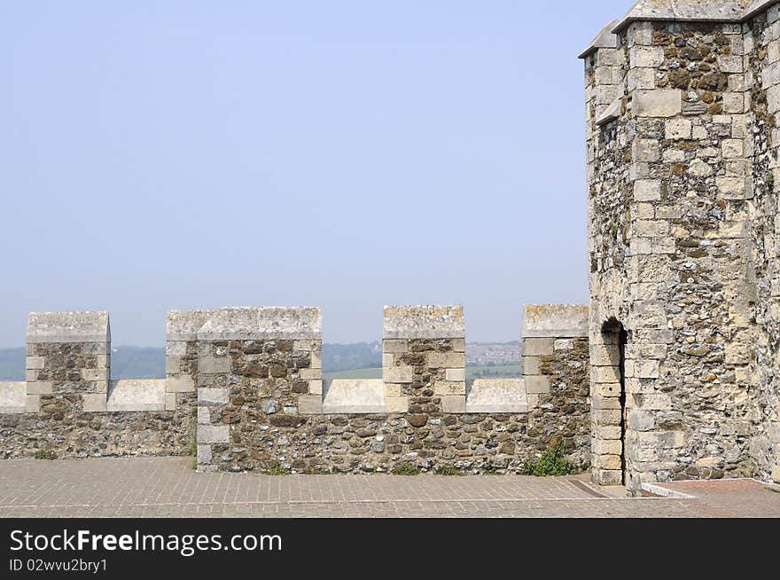 Closeup with castle details