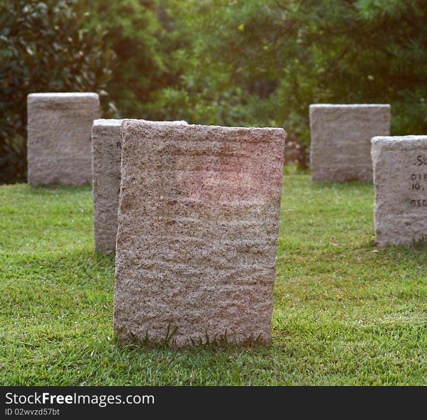 Some Tombstones in Hong Kong