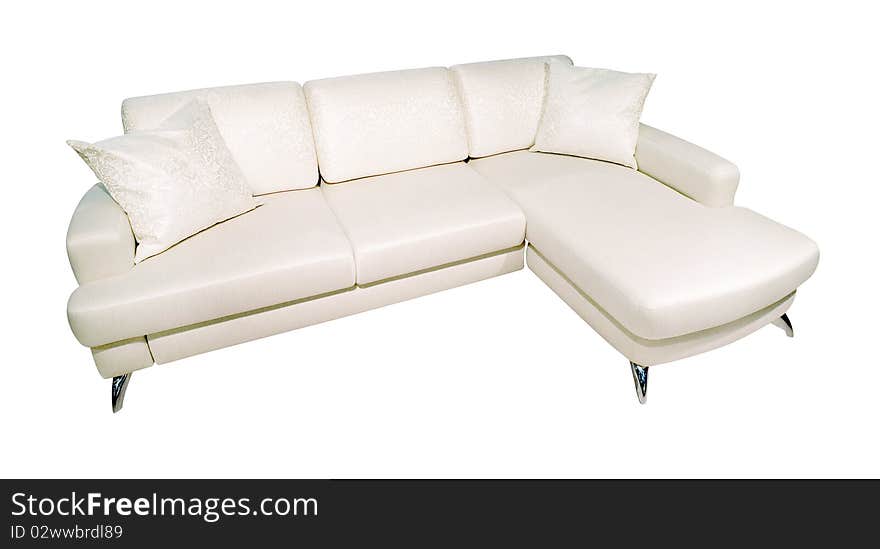 Comfy Sofa,  with clipping path on white. Comfy Sofa,  with clipping path on white