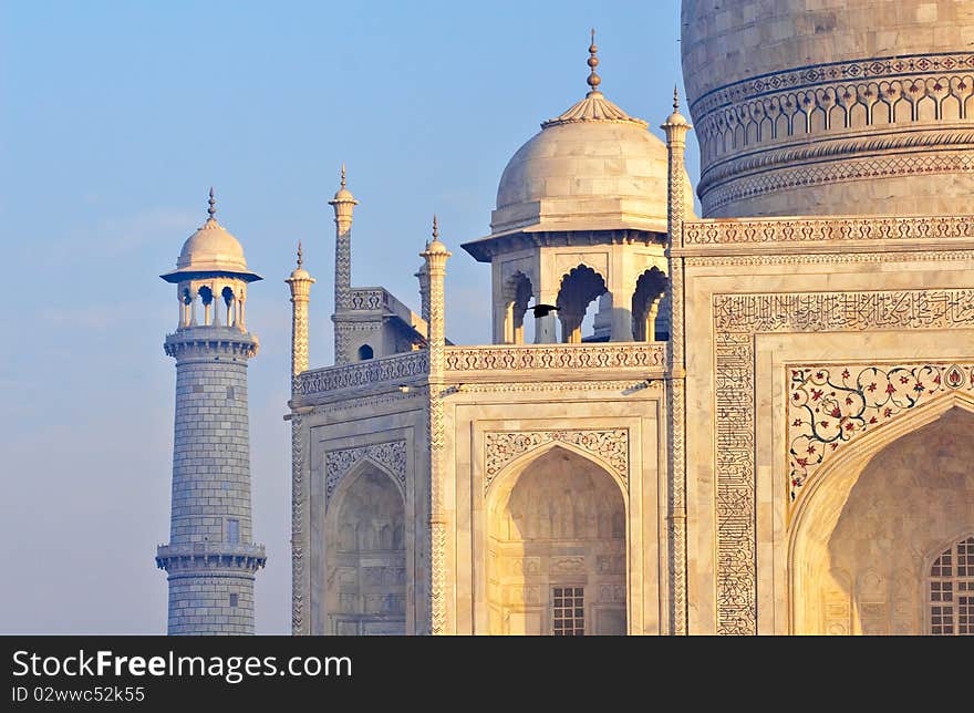 Taj Mahal, Agra, India at front