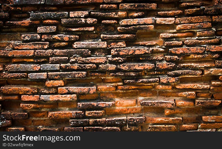 Old Vintage brick wall texture