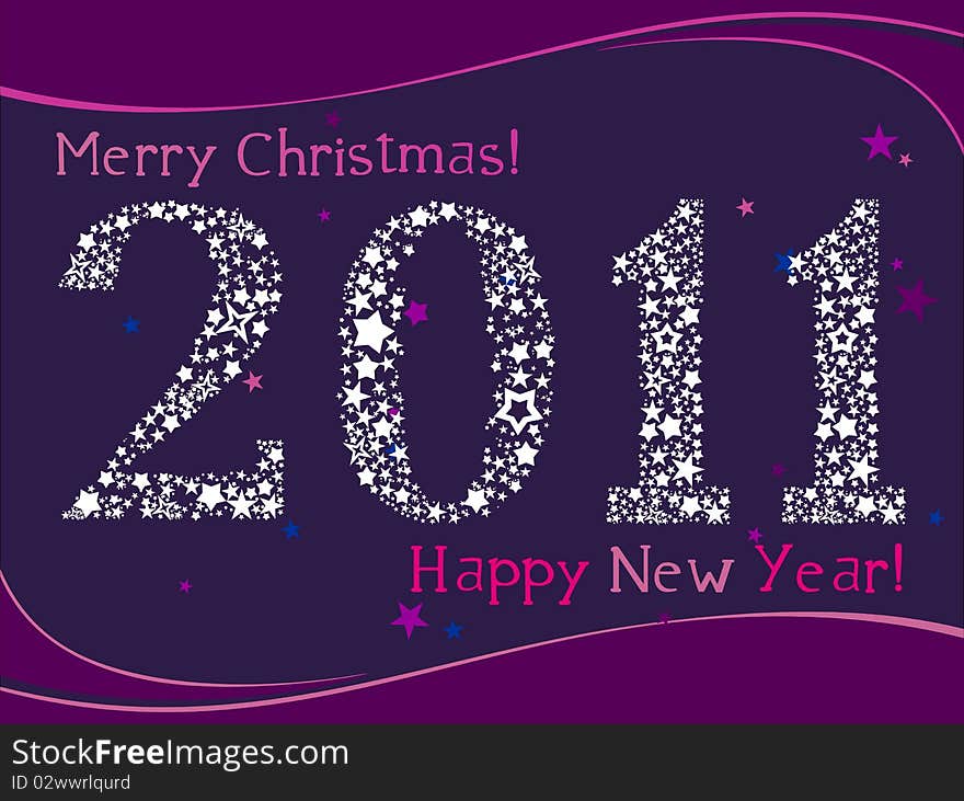 2011 Greeting card with copyspace