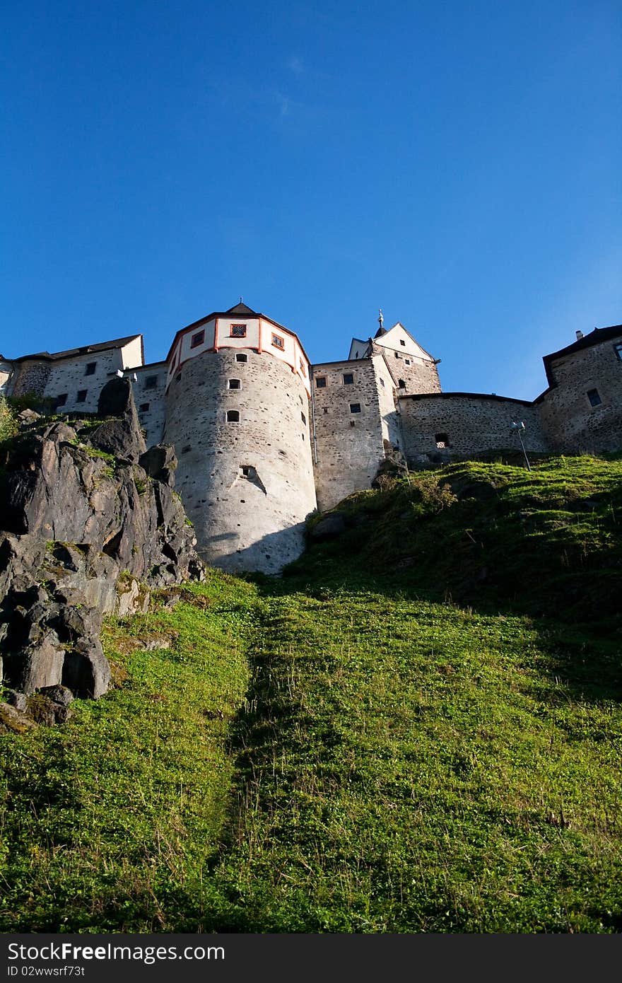 Castle Locked (Chezh Republic) on summer