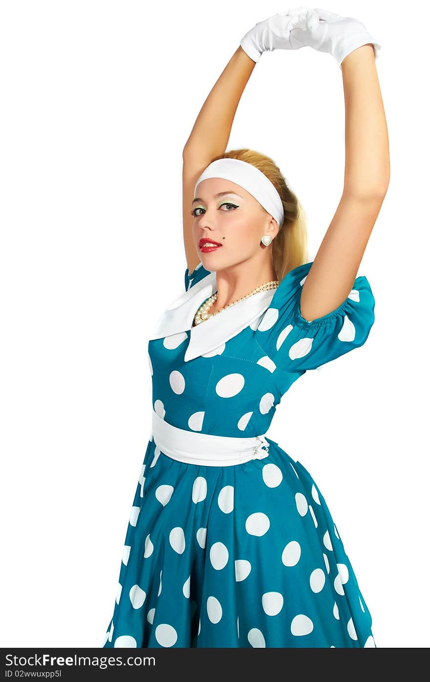 Lady In A Polka Dot Dress