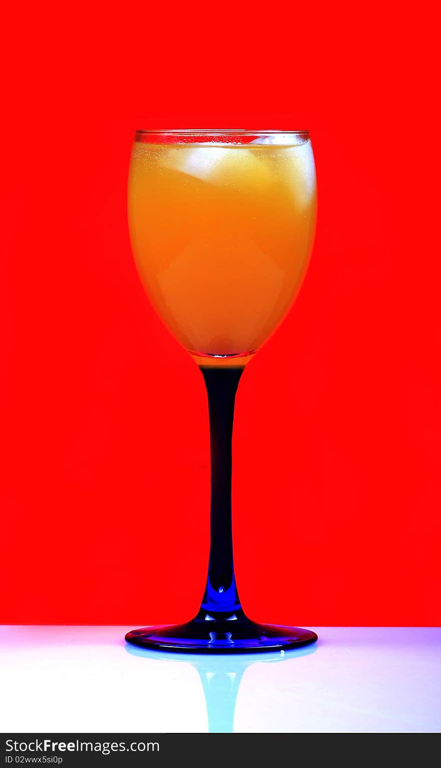 Orange juice glass