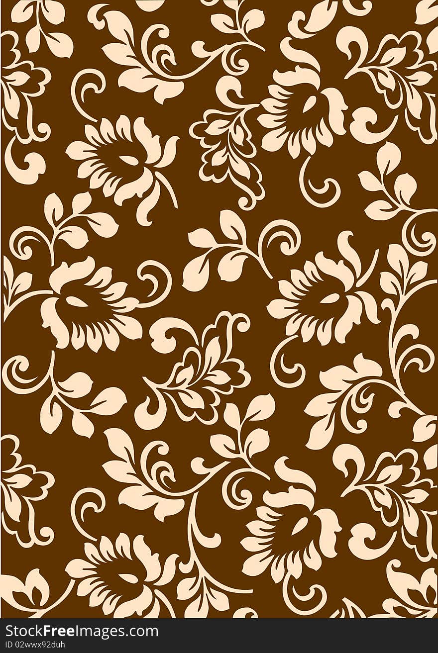 Motıf desıgn on brown background. Motıf desıgn on brown background